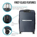 Astra 24in Lightweight Hard Shell Suitcase - Aegean Blue