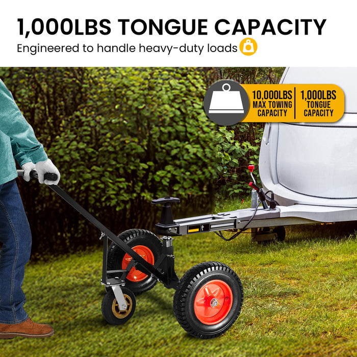 3-Wheel Adjustable Trailer Dolly Heavy-Duty Caravan Mover