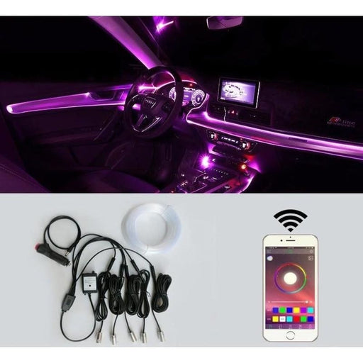 Car Atmosphere Light El Neon Wire Strip Led Interior Rgb