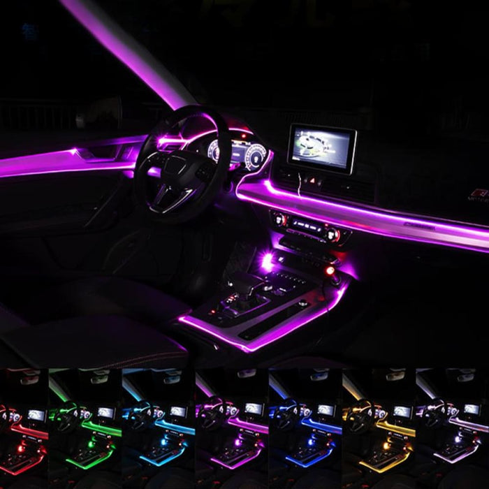 Car Atmosphere Light El Neon Wire Strip Led Interior Rgb