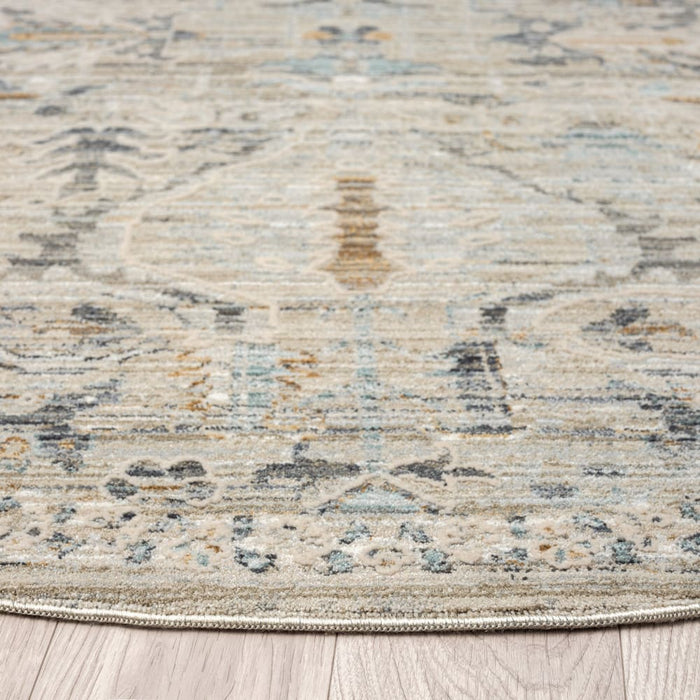 Aubre Contemporary Area Rug Taupe 190x190