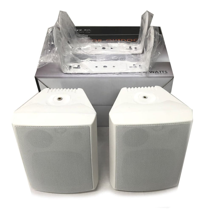 New Audioline Indoor Outdoor Speaker Pair 3 - way 4\’