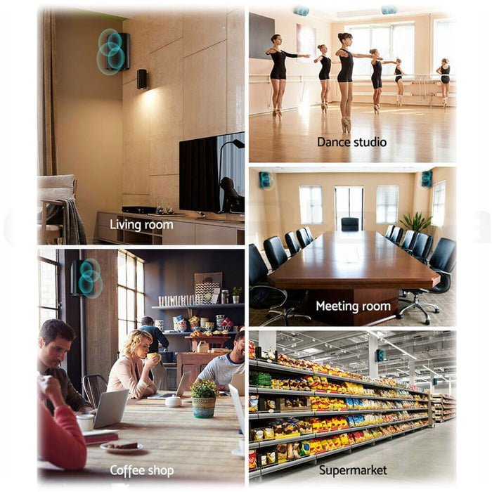 New Audioline Indoor Outdoor Speaker Pair 3-way 4\’