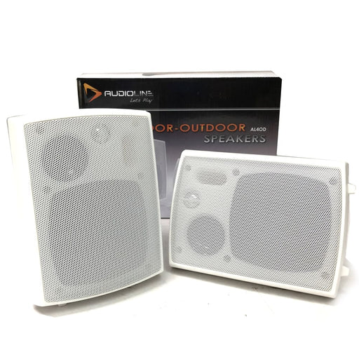 New Audioline Indoor Outdoor Speaker Pair 3-way 4\’