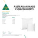 Australian Made Four Pack 35x60cm Hotel Cushion Inserts