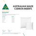 Australian Made Four Pack 40x40cm Hotel Cushion Inserts