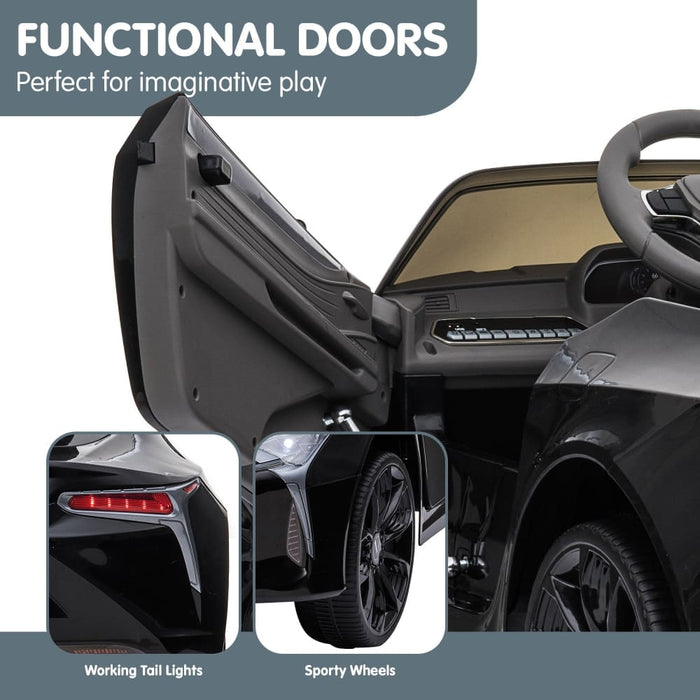 Authorized Lexus Lc 500 Kids Electric Ride on Car - Black