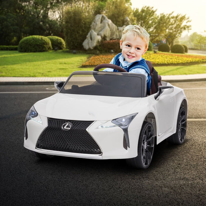 Authorized Lexus Lc 500 Kids Electric Ride on Car - White