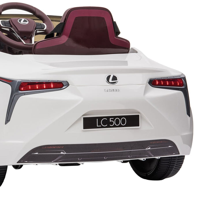Authorized Lexus Lc 500 Kids Electric Ride on Car - White