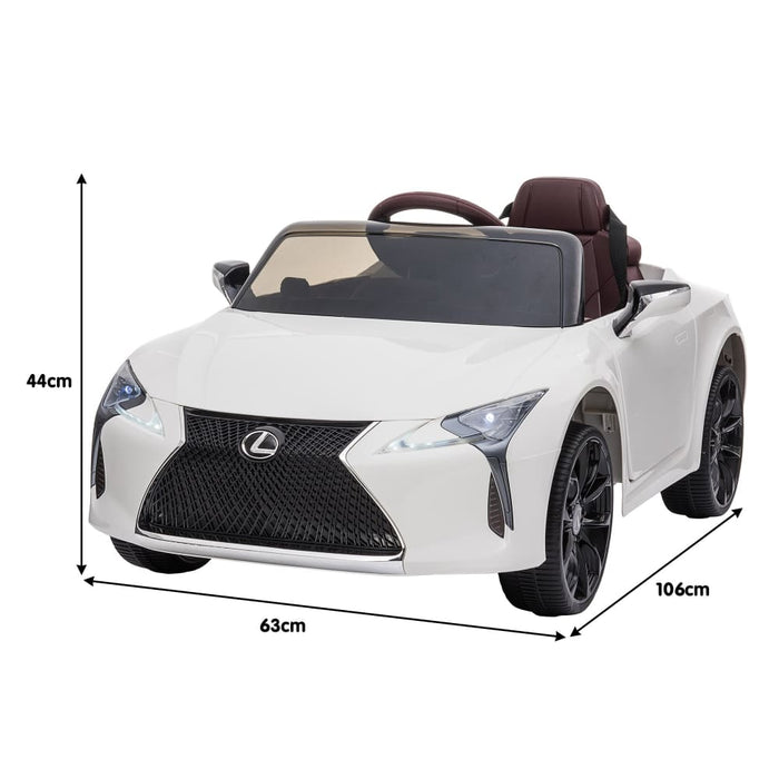 Authorized Lexus Lc 500 Kids Electric Ride on Car - White