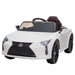 Authorized Lexus Lc 500 Kids Electric Ride on Car - White