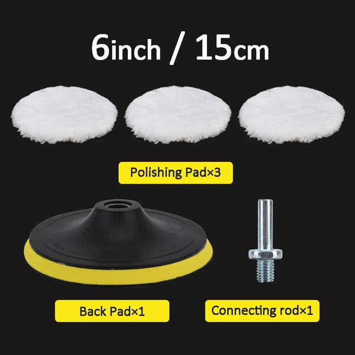 Auto Polisher Kit 4/5/6 Pads for Car Care