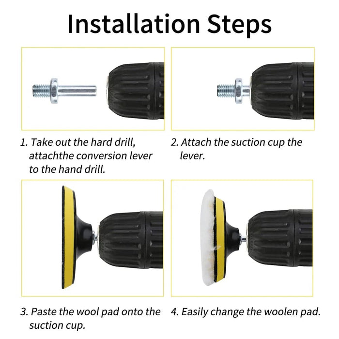 Auto Polisher Kit 4/5/6 Pads for Car Care