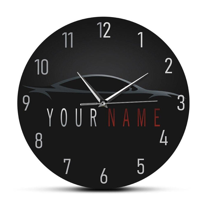 Auto Style Driving Car Logo Modern Silent Wall Clock Sports