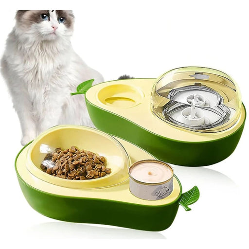 Automatic Avocado Non - toxic Slow Feeder Pet Feeding Bowl