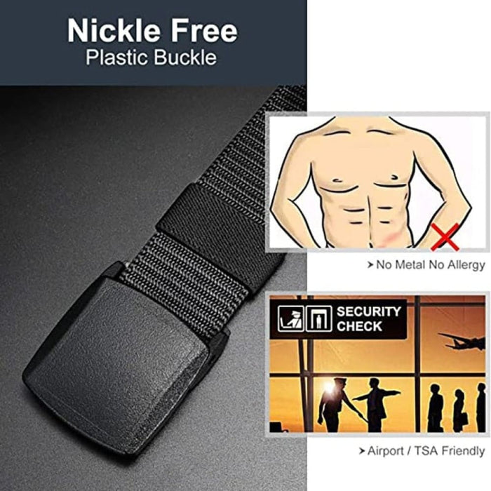 Automatic Buckle Nylon Male Army Tactical Belt Mens