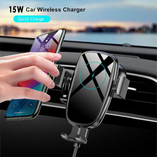15w Automatic Clamping Car Wireless Charger