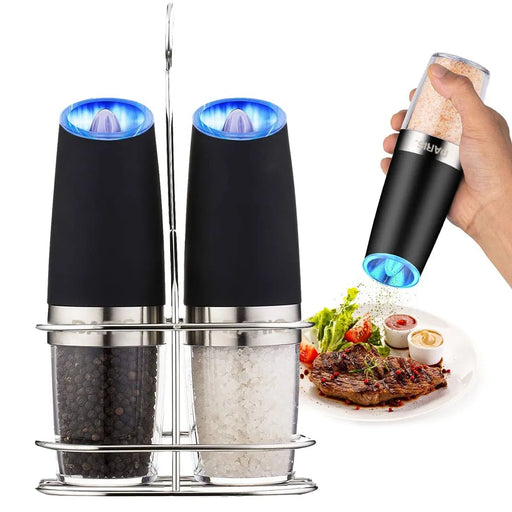 Automatic Electric Adjustable Salt and Pepper Grinder Set