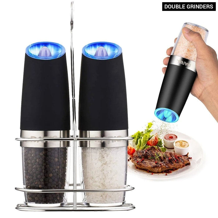 Automatic Electric Adjustable Salt and Pepper Grinder Set
