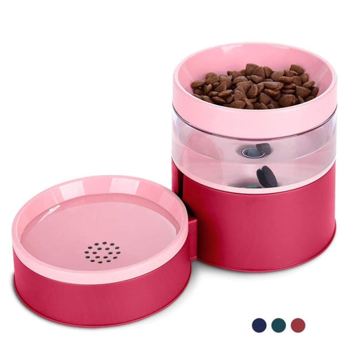 Automatic Elevated Cat Bowls Food Water Set