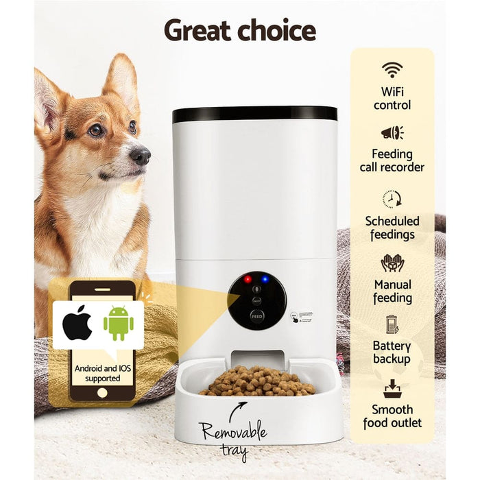 Goslash Picks Automatic Pet Feeder 6l Auto Wifi Dog Cat