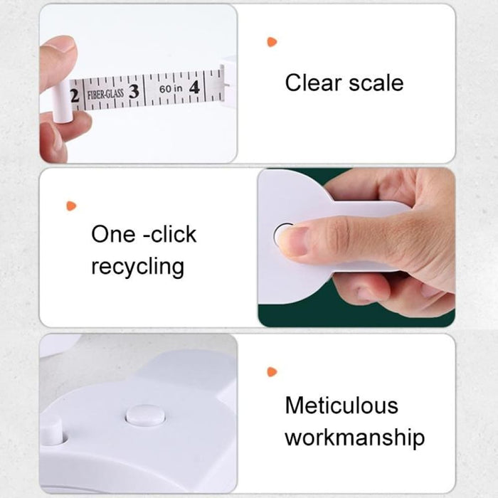 Automatic Precision Waist Measurement Ruler Random Colour