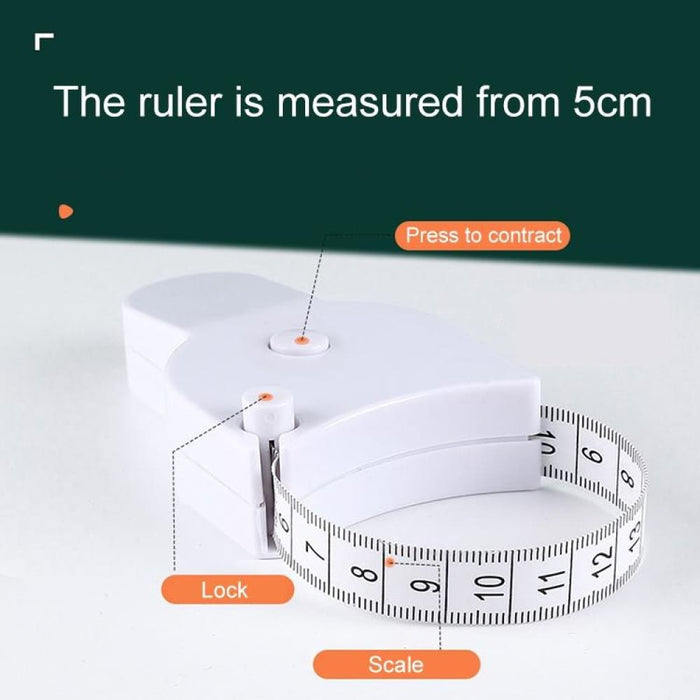 Automatic Precision Waist Measurement Ruler Random Colour