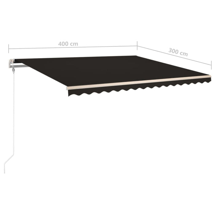 Automatic Retractable Awning 400x300 Cm Anthracite Tbkpipl