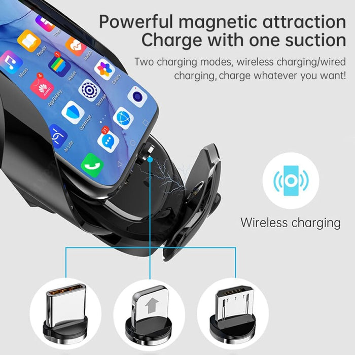 15w Automatic Wireless Car Charger Stand