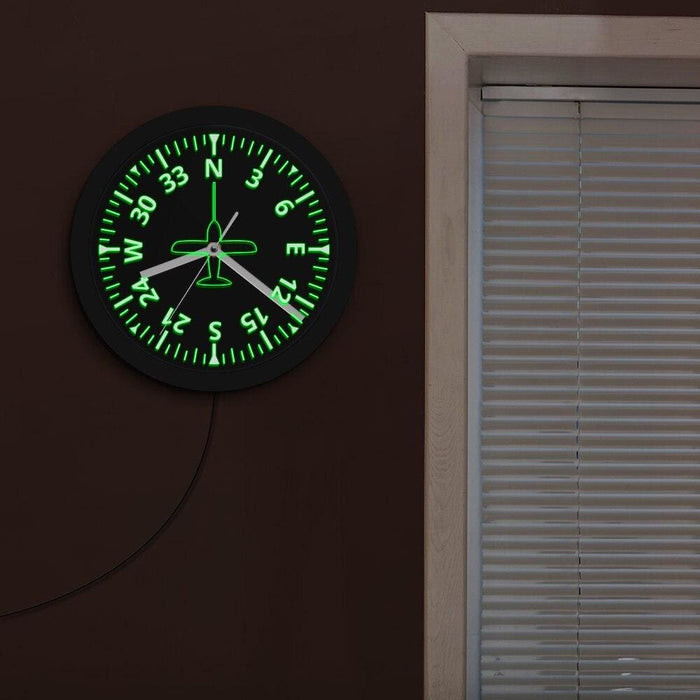Aviation Led Wall Clock