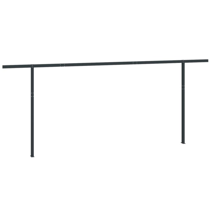 Awning Post Set Anthracite 600x245 Cm Iron Topobo