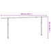 Awning Post Set Anthracite 600x245 Cm Iron Topobo