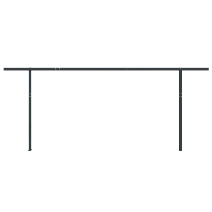 Awning Post Set Anthracite 600x245 Cm Iron Topobo