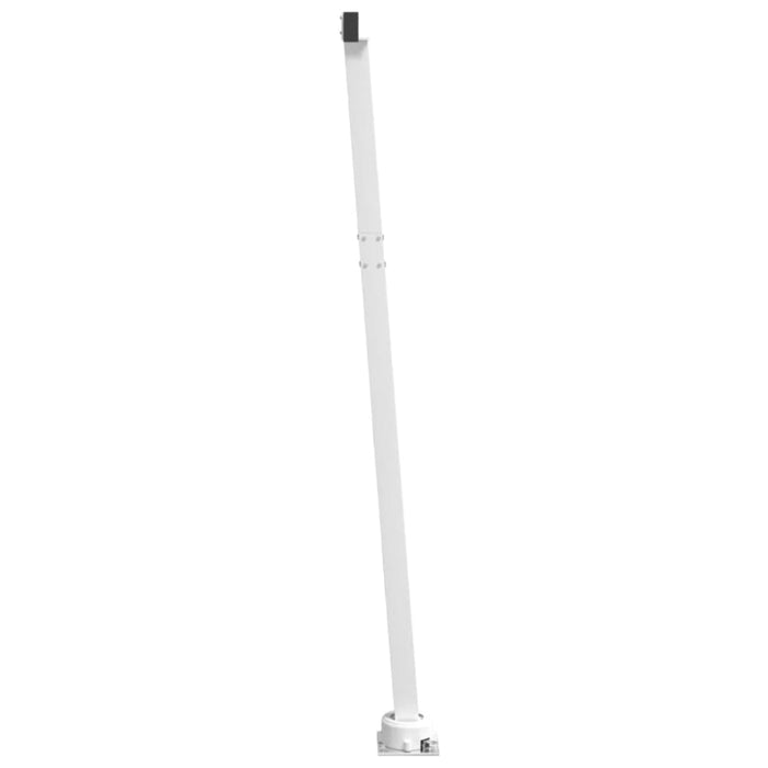 Awning Post Set White 300x245 Cm Iron Topbkb