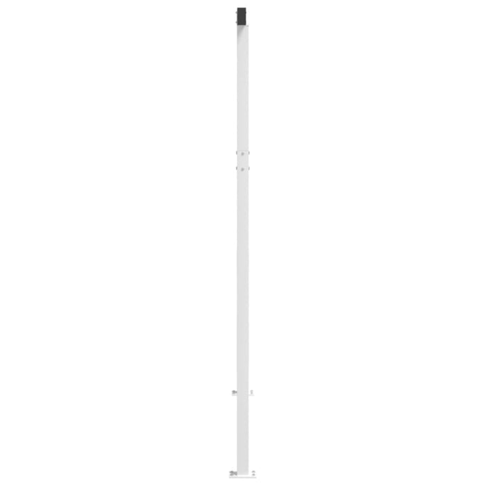 Awning Post Set White 300x245 Cm Iron Topbkt