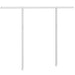 Awning Post Set White 300x245 Cm Iron Topbkt