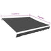 Awning Top Sunshade Canvas Anthracite 400x300 Cm Oatiob