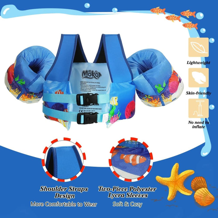 Baby Float Cartoon Arm Sleeve Life Jacket Swimsuit Foam
