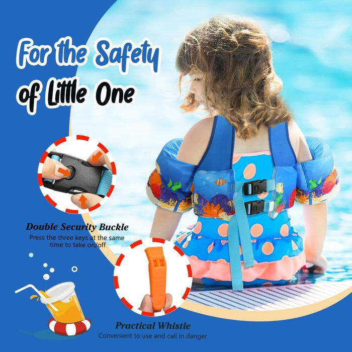 Baby Float Cartoon Arm Sleeve Life Jacket Swimsuit Foam