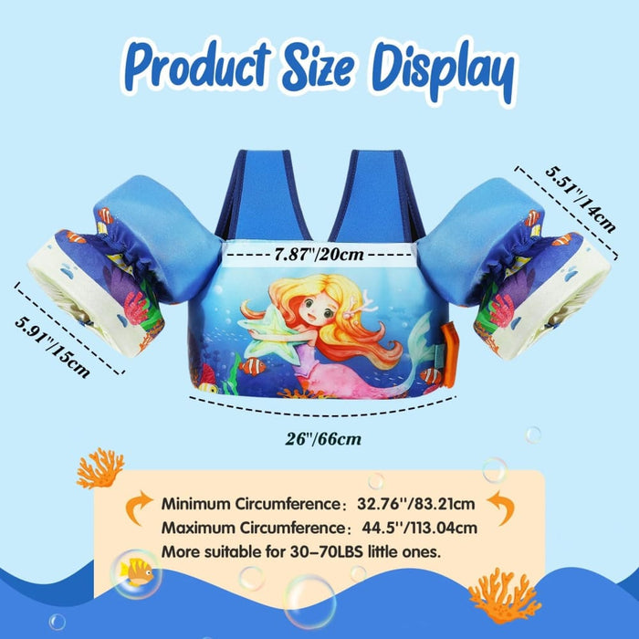 Baby Float Cartoon Arm Sleeve Life Jacket Swimsuit Foam