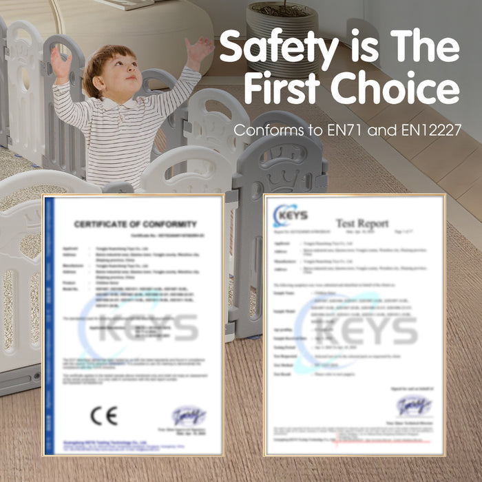 Kids Playpen Baby Safety Gate Toddler Fence Child Play Game 18 Panels