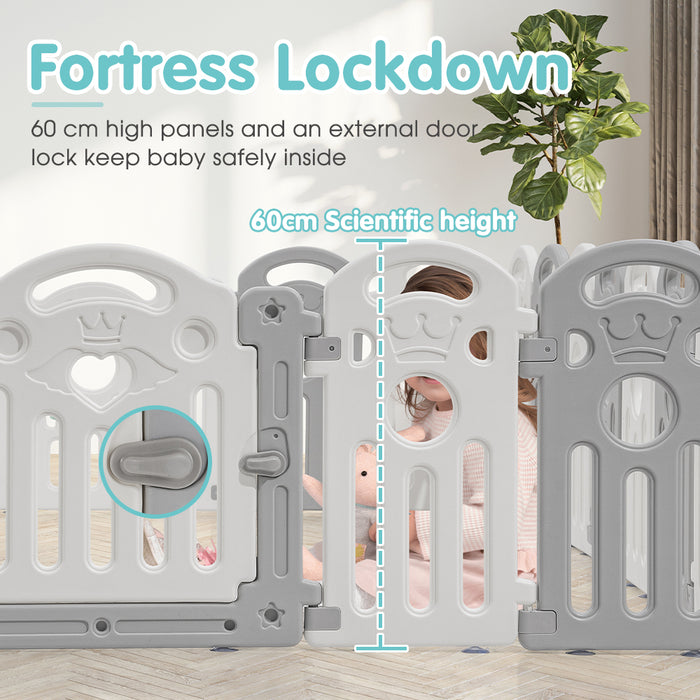 Kids Playpen Baby Safety Gate Toddler Fence Child Play Game 24 Panels