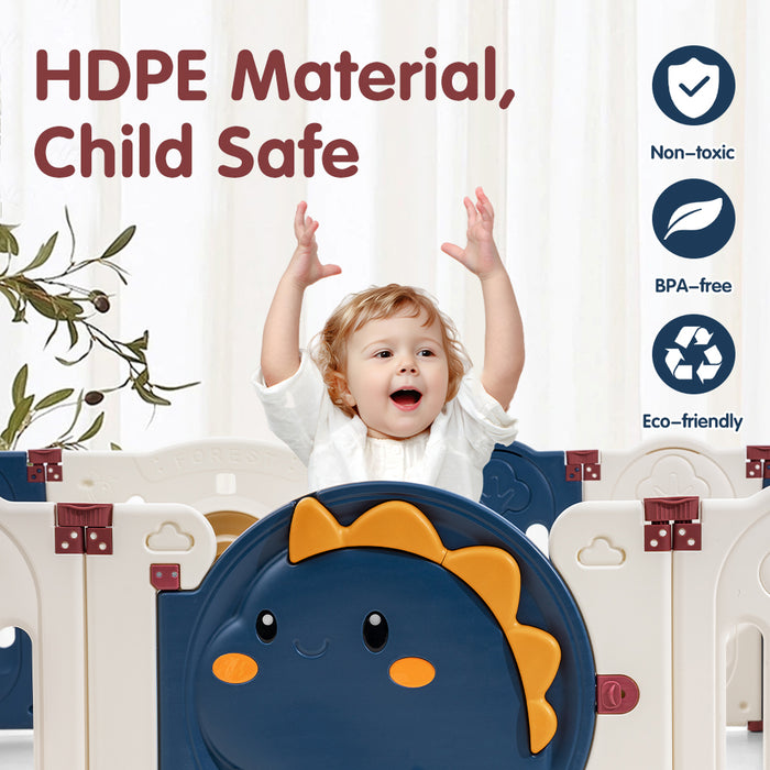 Kids Playpen Baby Large Safety Gate Toddler Fence Child Play 14 Panels