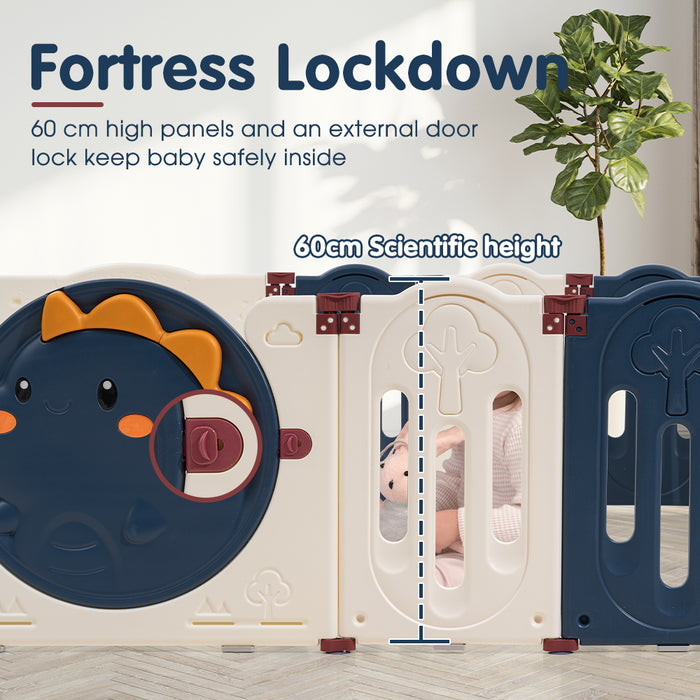 Kids Playpen Baby Large Safety Gate Toddler Fence Child Play 16 Panels