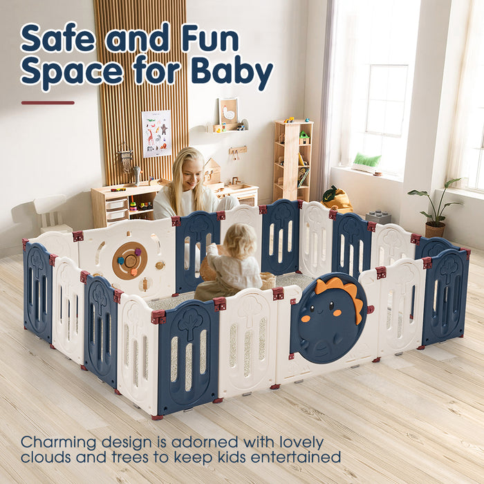 Kids Playpen Baby Large Safety Gate Toddler Fence Child Play 20 Panels