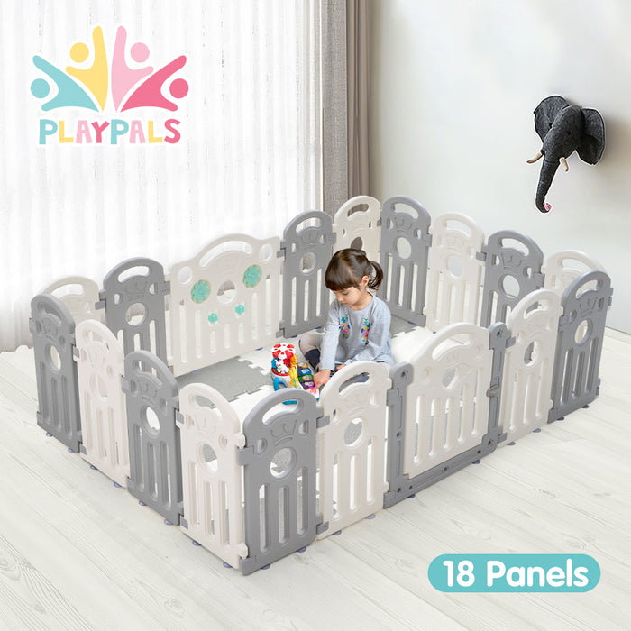 Kids Playpen Baby Safety Gate Toddler Fence Child Play Game 18 Panels