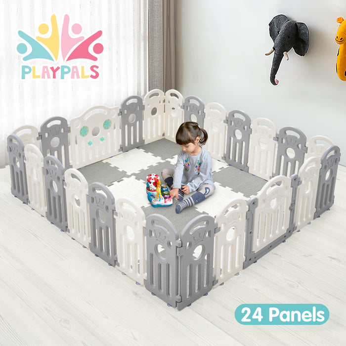 Kids Playpen Baby Safety Gate Toddler Fence Child Play Game 24 Panels