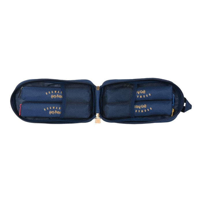 Backpack Pencil Case Harry Potter Magical Brown Navy Blue
