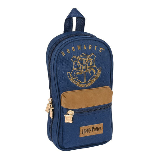 Backpack Pencil Case Harry Potter Magical Brown Navy Blue