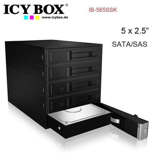 Icy Box Backplane For 5x 3.5’ Sata Or Sas Hdd In 3x
